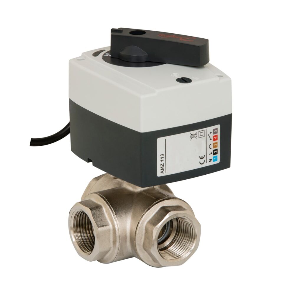 Danfoss AMZ 113 24V On-Off, 3 yollu motorlu küresel vana DN25 (1”)