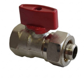 ECA Mini Küresel Valf, Kendinden Pex Hortum Uçlu Ø16x2 mm İç Vida