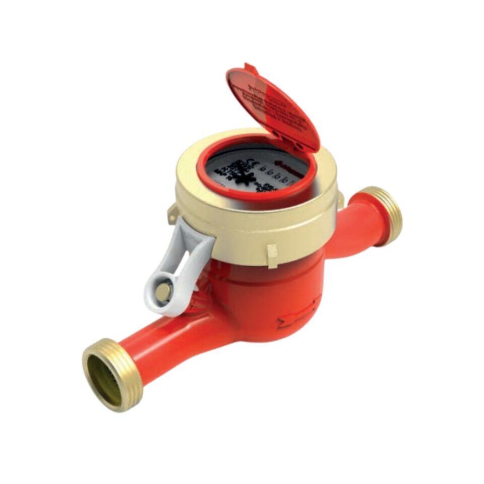 Klepsan KVS-16S DN25 Kuru Tip Çok Hüzmeli Sıcak Su Sayacı 260 mm