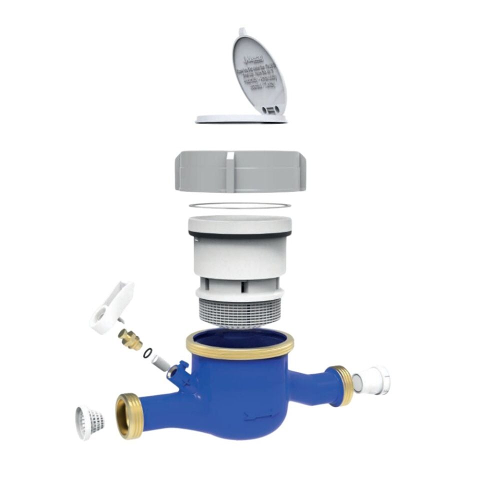 Klepsan KVS-2K Aqua Plus DN20 Kuru Tip Çok Hüzmeli Soğuk Su Sayacı 190 mm