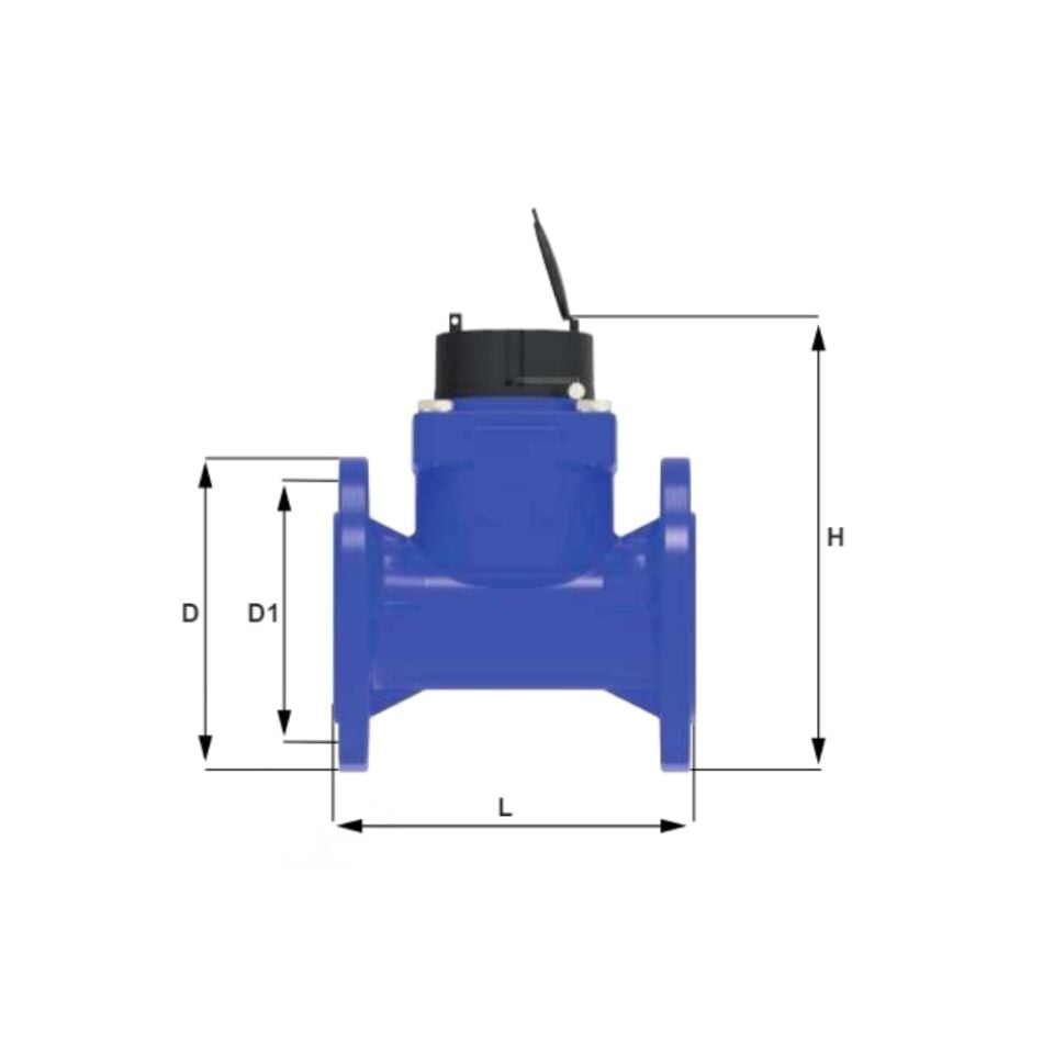 Klepsan KVS-6WT Woltman Tipi Flanşlı Tarımsal Su Sayacı DN150 (6”)