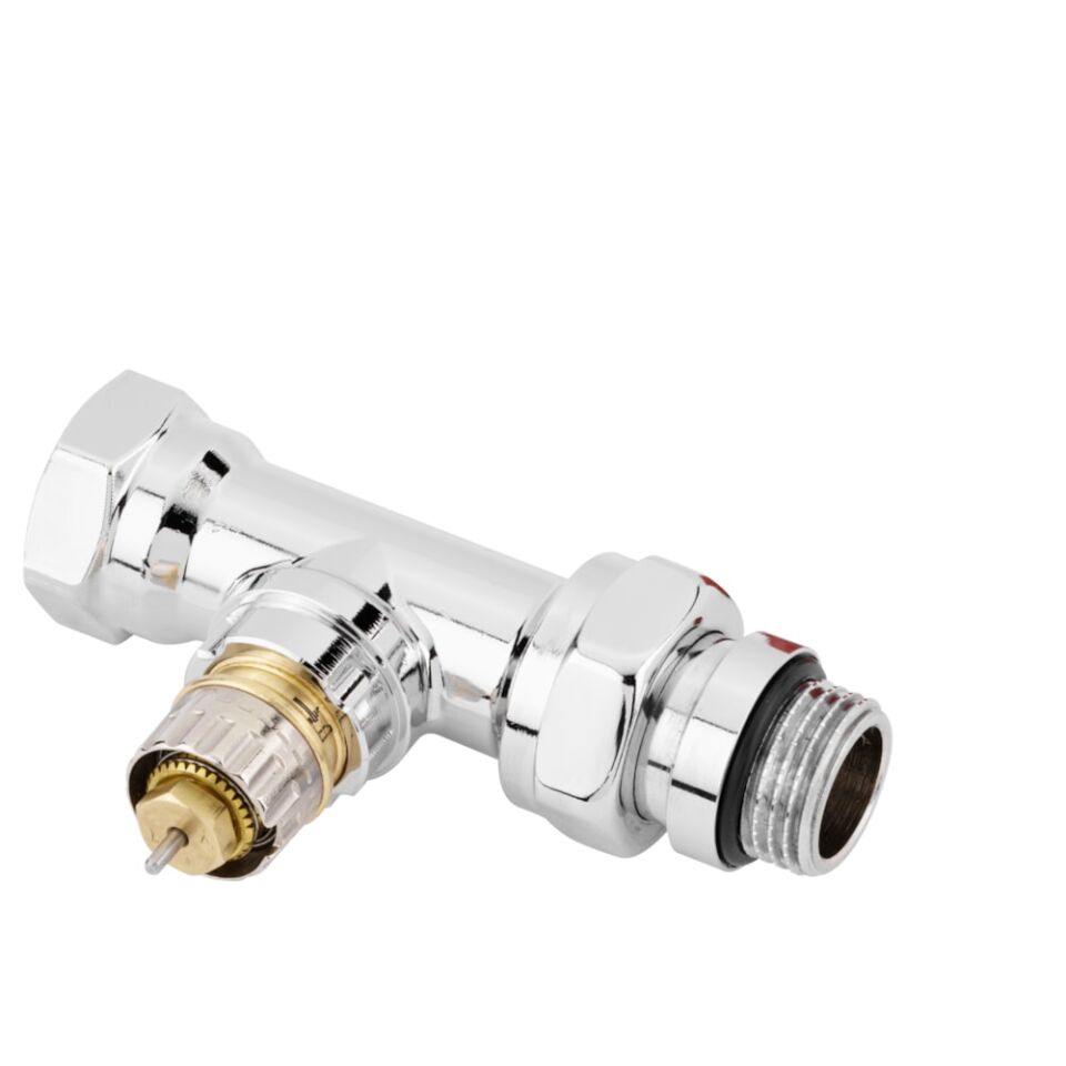 Danfoss RA-NCX Krom Termostatik Vana Gövdesi/Krom Dönüş Vanası – DN15 (1/2'') Düz