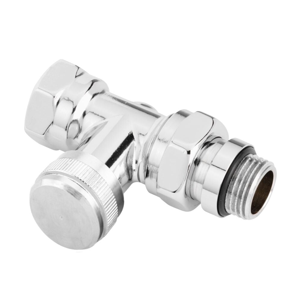 Danfoss RLV-CX Krom Termostatik Vana Gövdesi/Krom Dönüş Vanası – DN15 (1/2'') Düz