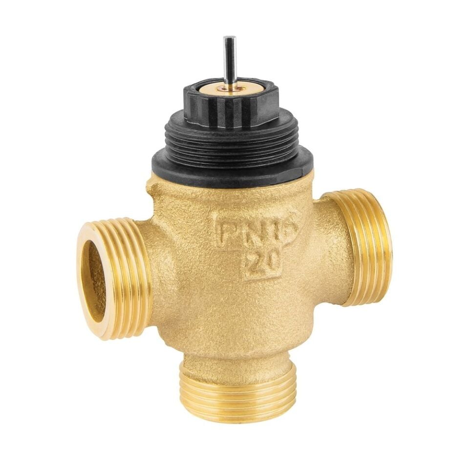 Honeywell VXE15B2.5OF 3 Yollu Lineer Vana Vana, Dış Dişli, DN15, PN16, KVS2.5, On/Off