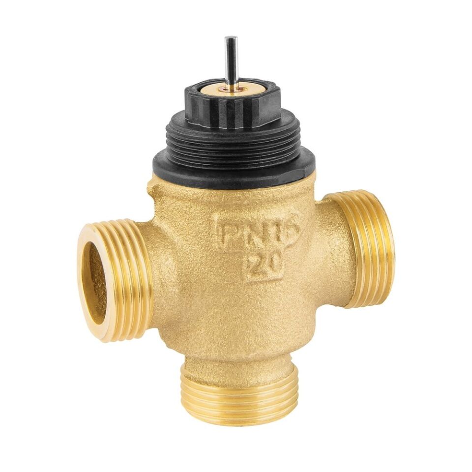 Honeywell VXE20B2.5OF 3 Yollu Lineer Vana Vana, Dış Dişli, DN20, PN16, KVS2.5, On/Off