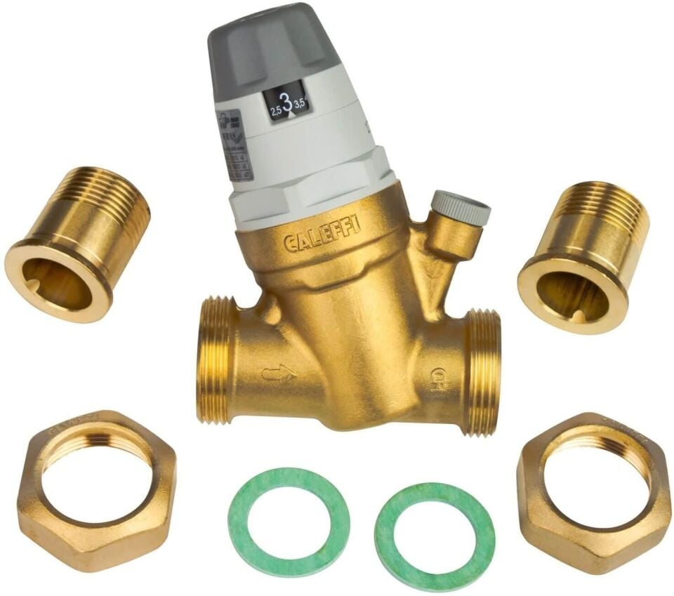 Caleffi 5350 Serisi Basınç Düşürücü Vana – Manometreli, Kartuşlu