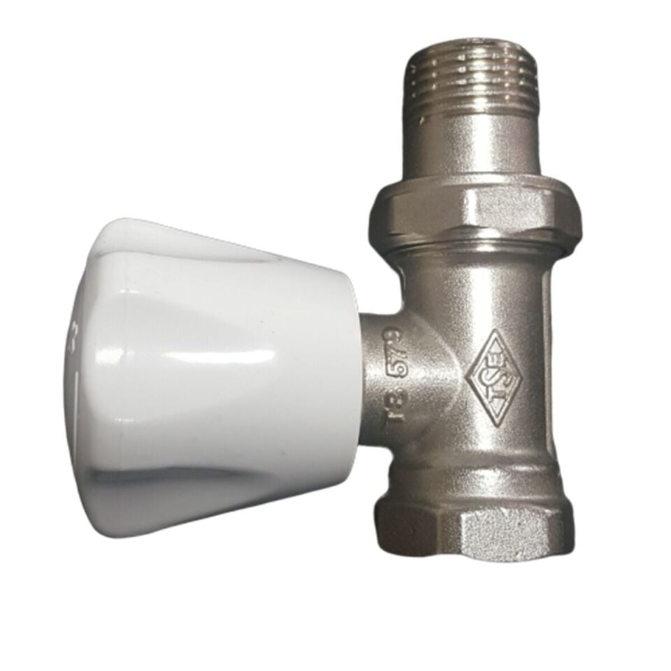 KALDE - Düz Radyatör Vana Altı Köşe Volanlı 1/2''