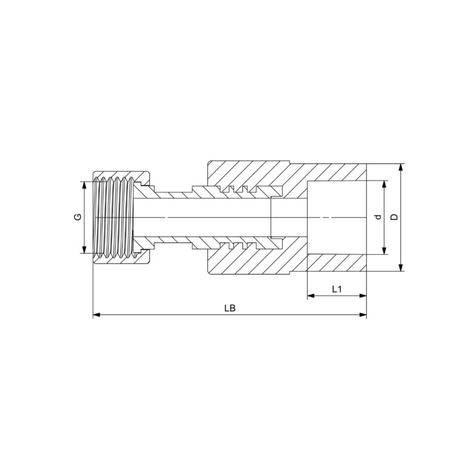 GF+ Aquasystem PP-R Socket with Union Nut