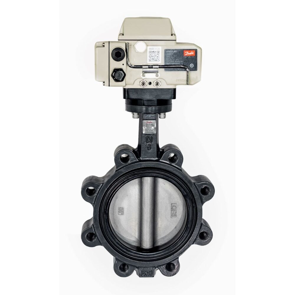 Danfoss VFH2-LAO lug tip 230V on-off motorlu kelebek vana DN65 (2½”)