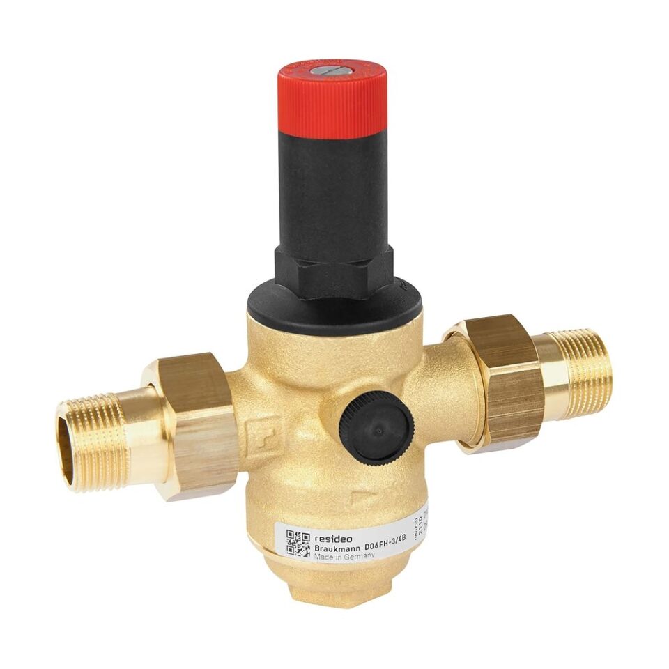 Honeywell D06FH Kırmızı Başlıklı Basınç Düşürücü,Yüksek Basınçlı Dişli 1''