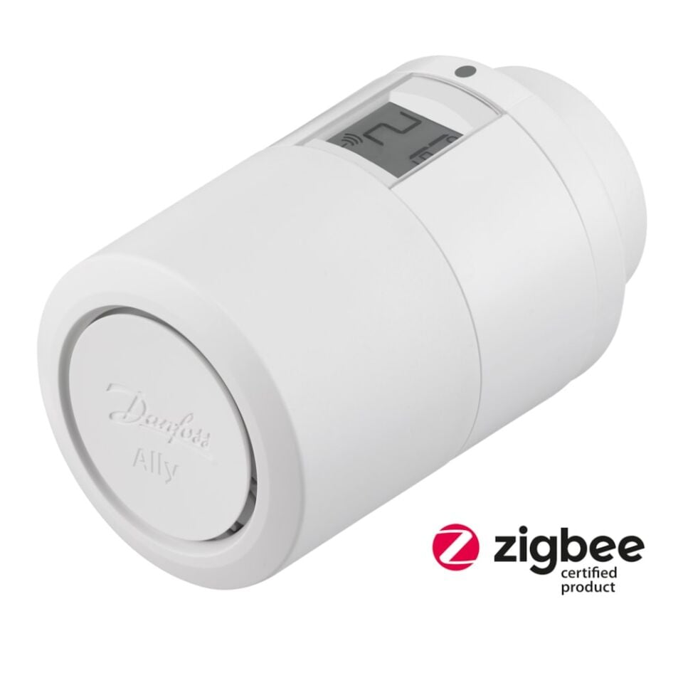 Danfoss Ally™ Elektronik, LCD ekranlı, Zigbee protokolü ile haberleşebilen radyatör termostatı