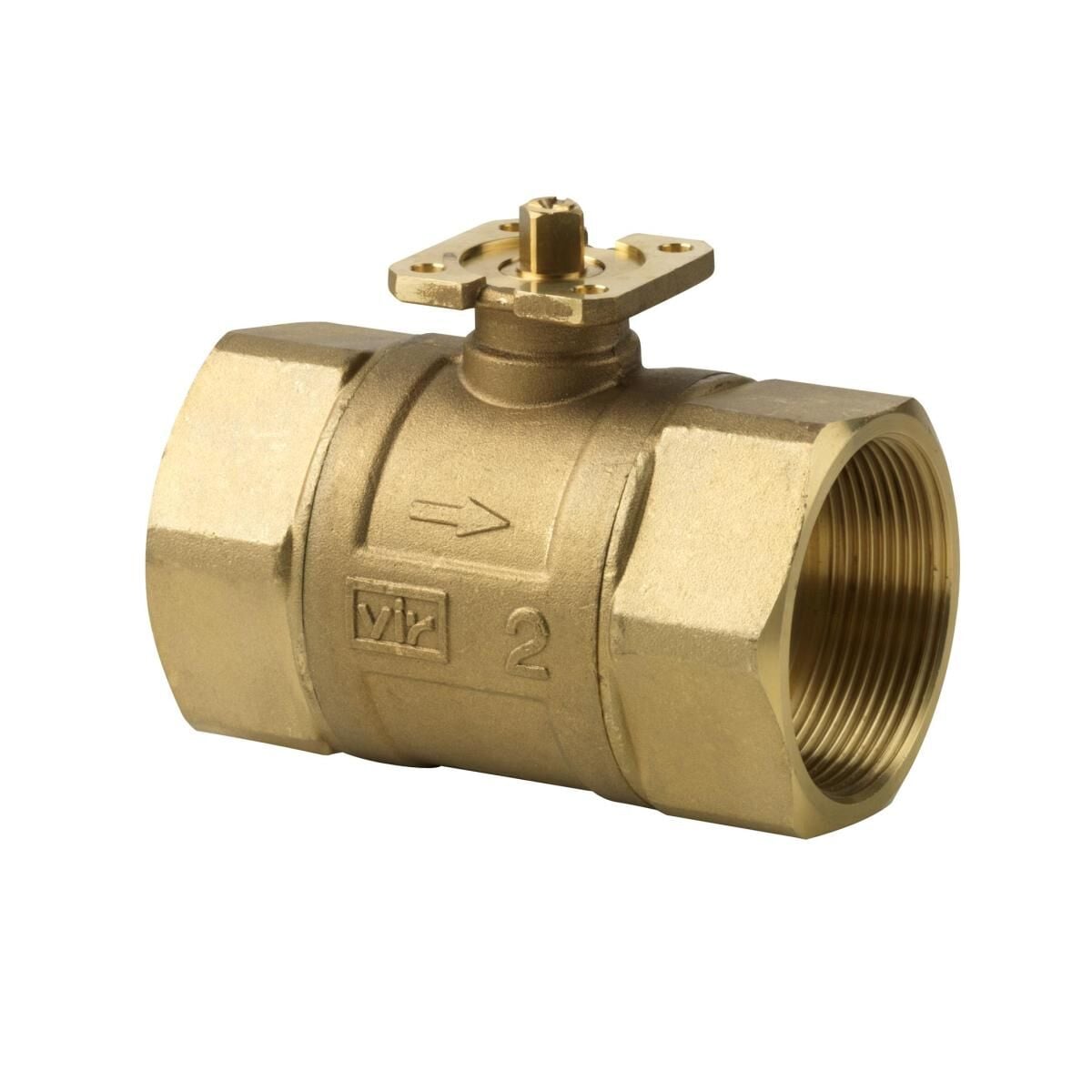 Siemens VAI61 İç Dişli 2 Yollu Kontrol Küresel Vanası PN40 DN50 (2”)