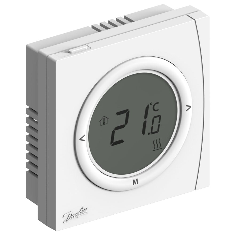 Danfoss RET 2001 M Dijital oda termostatı, 5-35 °C, 230V Besleme, Voltajdan bağımsız kontrol