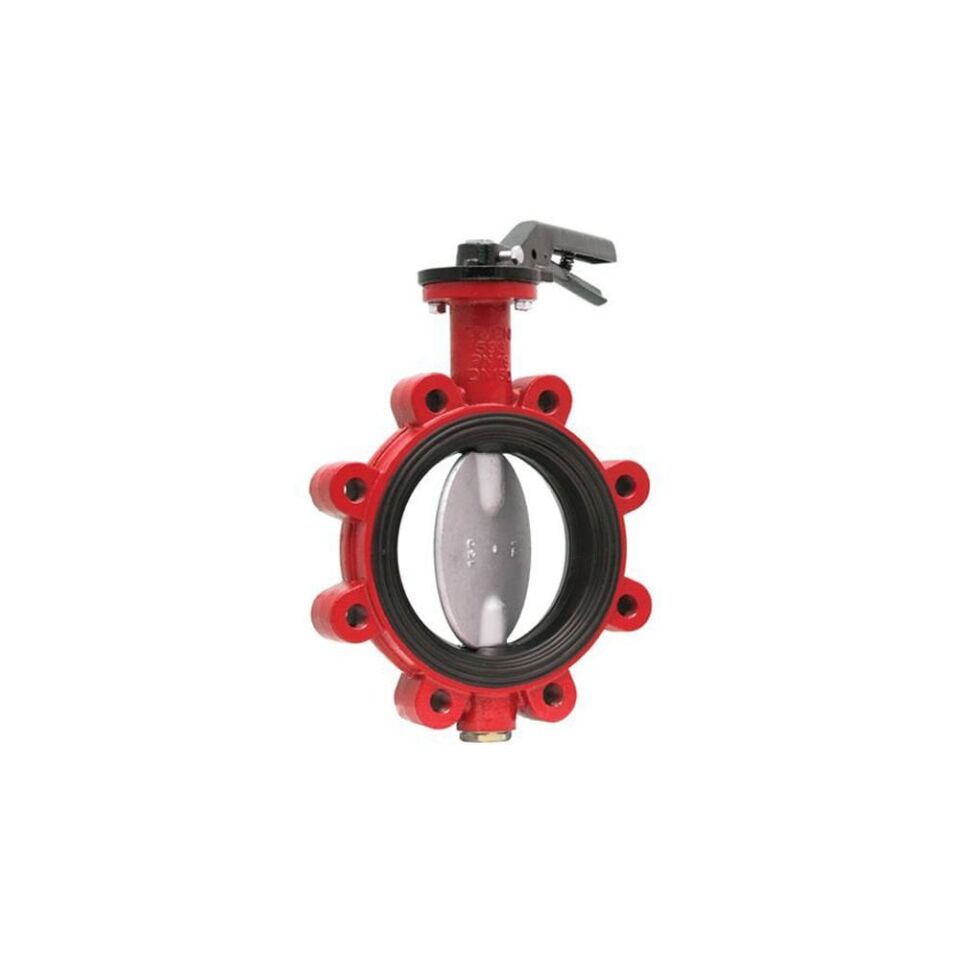 Lug Vulkanize Kelebek Vana (Paslanmaz Klapeli, PN16) DN50