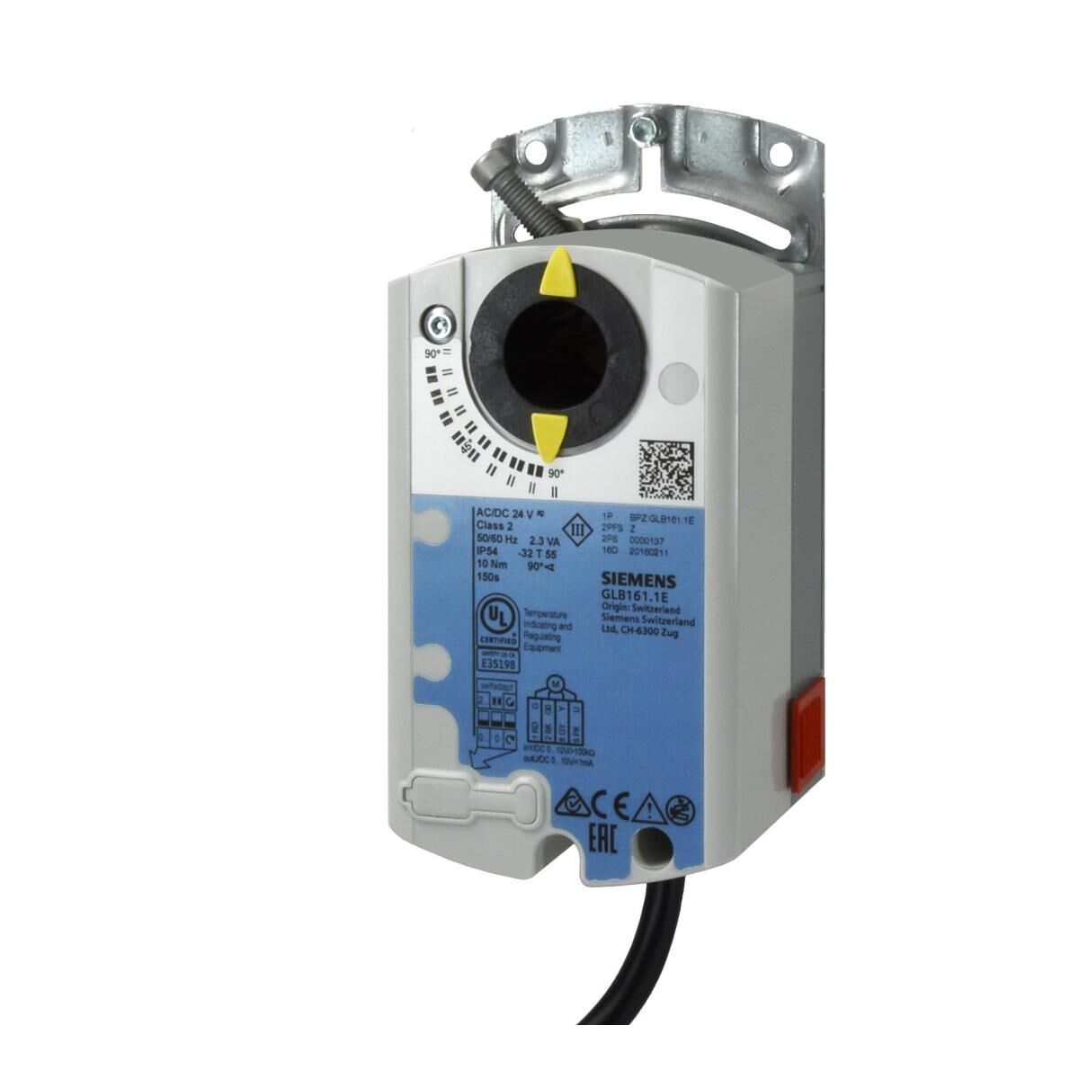 Siemens Döner Damper Motoru (GQD, GLB, GEB, GIB) 2–35 Nm GLB341.1E · AC 230 V · 2/3 konumlu · 10 Nm