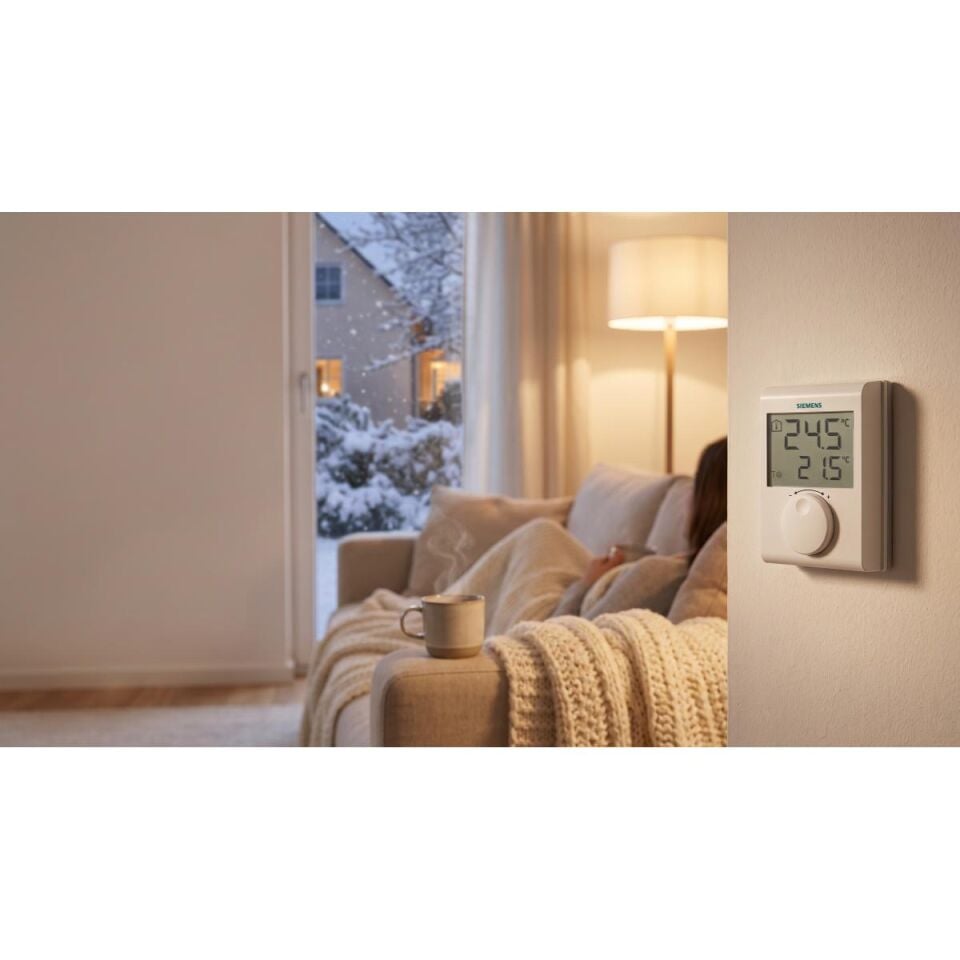 Siemens RDH100 Elektronik Oda Termostatı (Kablolu / Kablosuz Set)