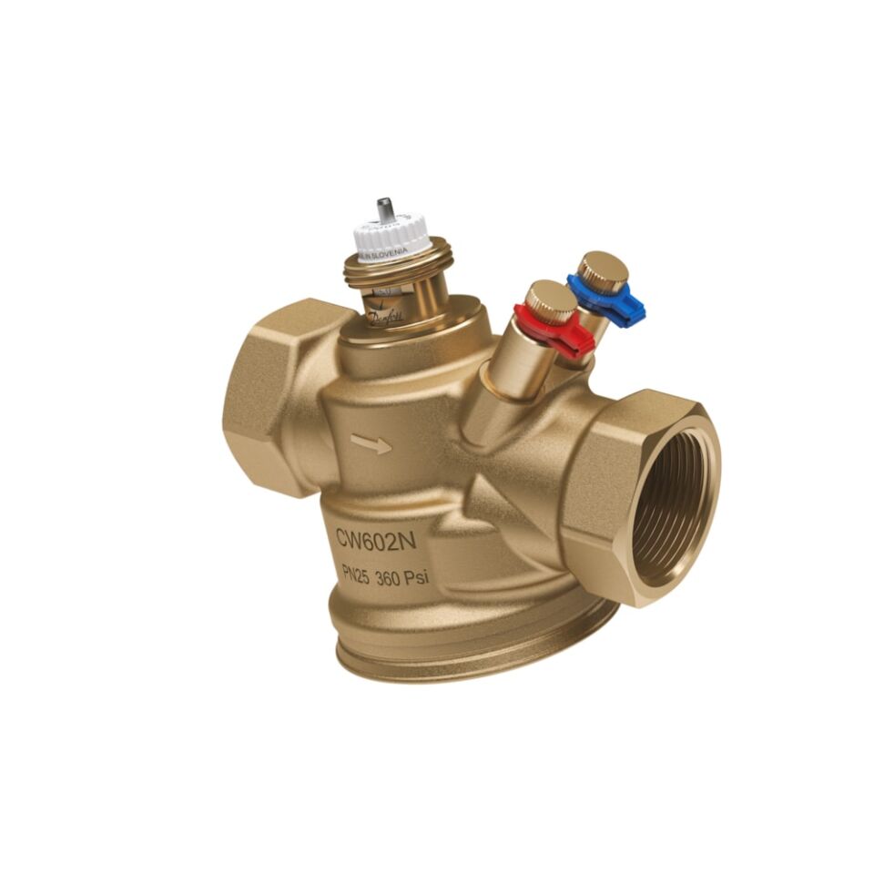 Danfoss AB-QM 4.0 DN25, İç dişli, Rp 1'', 2200 l/h, Basınçtan bağımsız kombine balans ve kontrol vanası